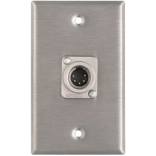 RapcoHorizon Pro Co WP1050 Male 5-Pin XLR Wallplate