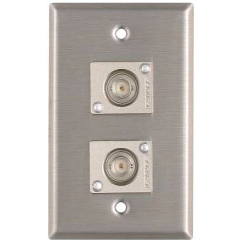 RapcoHorizon Pro Co WP1040 Dual BNC Feed-Thru Wallplate