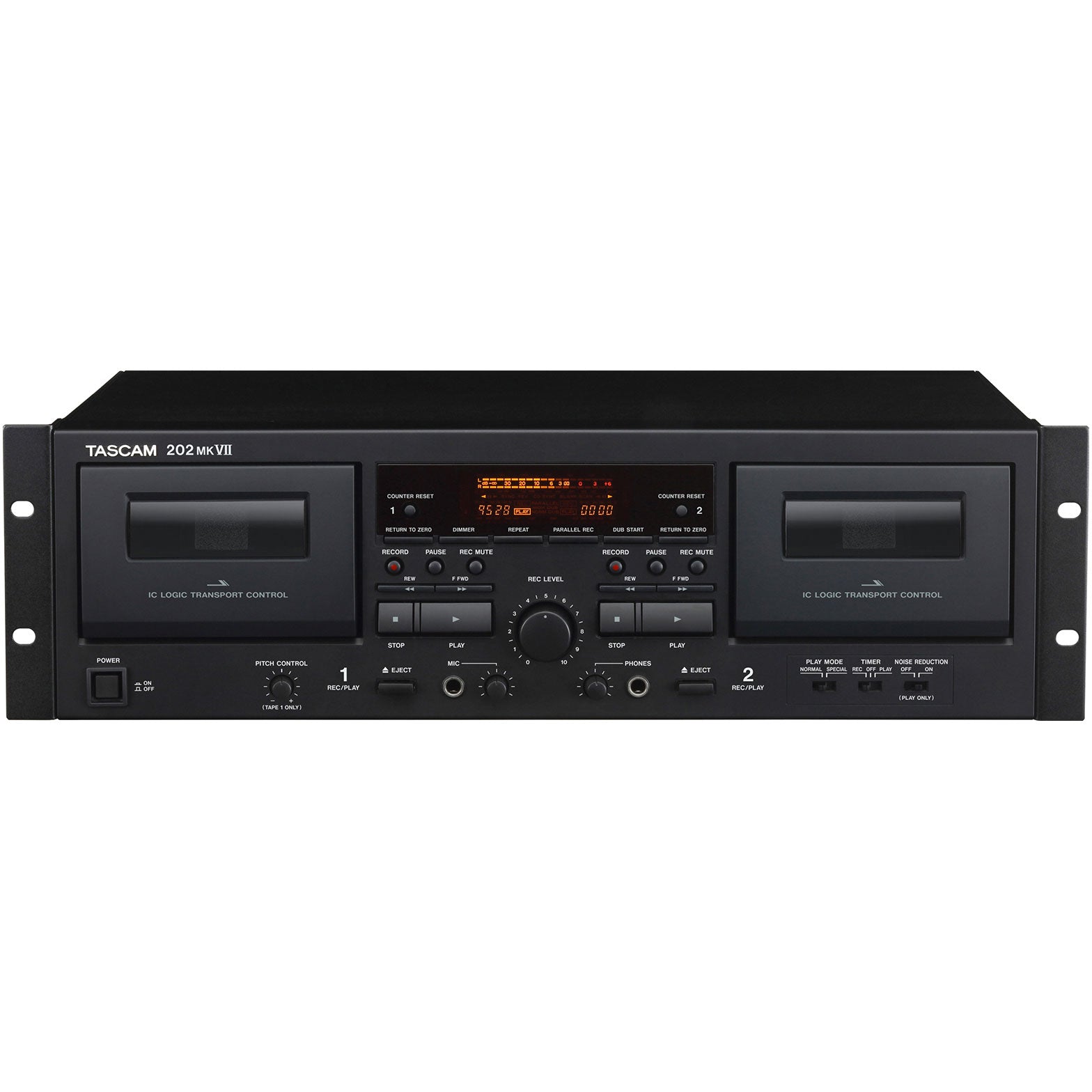 Tascam 202MKVII Rackmount USB Dual Cassette Deck