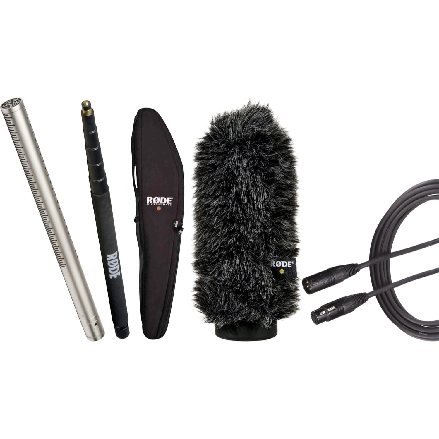 Rode NTG3 Shotgun Microphone Location Recording Kit (Satin Nickel, Basic Bundle)