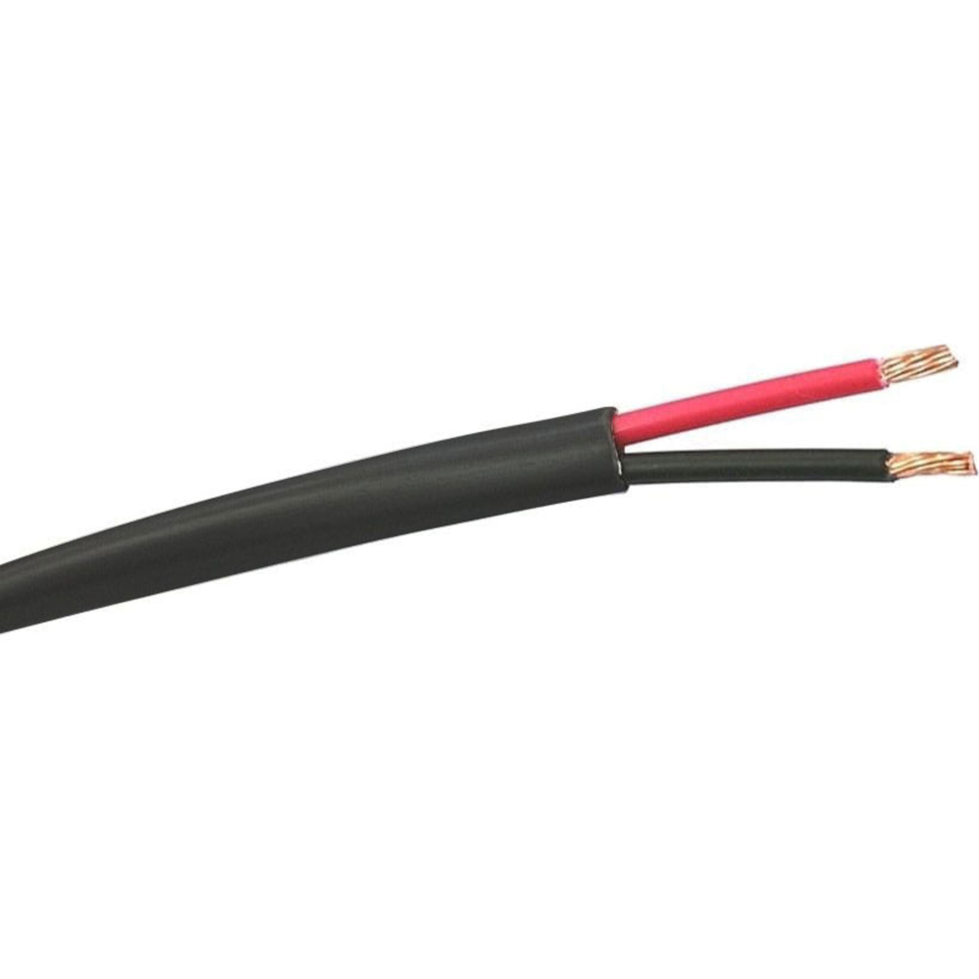 West Penn 226 Non-Plenum 14 AWG 2 Conductor Unshielded CMR Speaker Wire (Black, By the Foot)