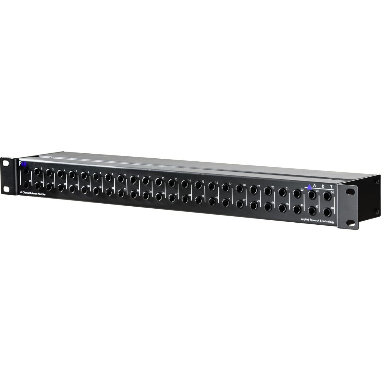 ART P48 Rackmount Balanced 1/4 TRS Patch Bay