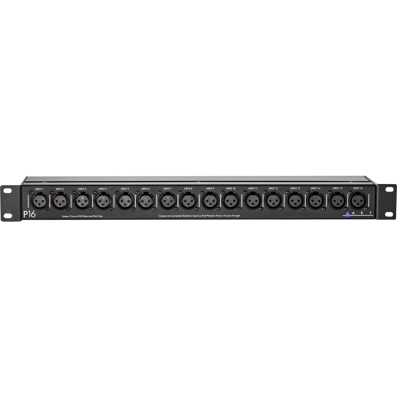 ART P16 Rackmount Balanced XLR Patch Bay