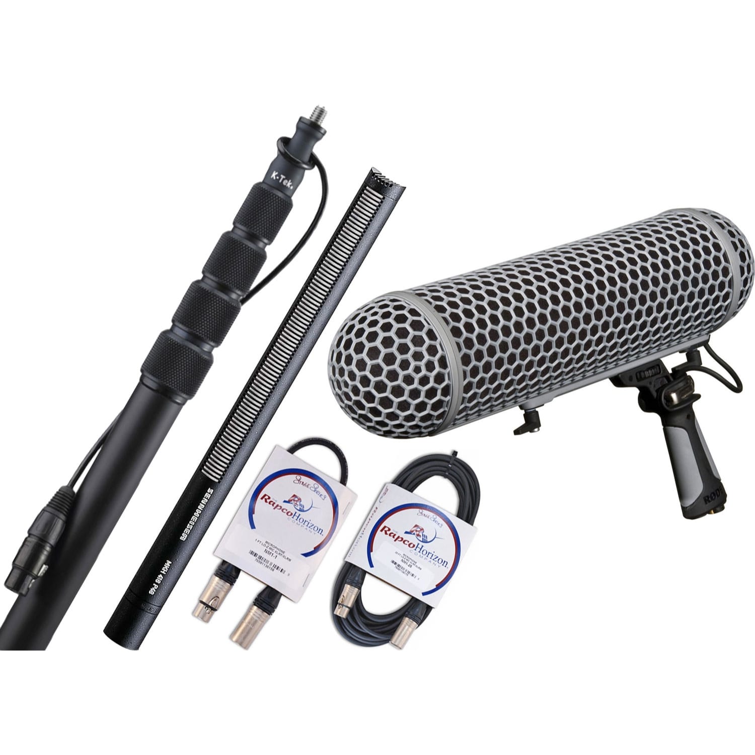 Sennheiser MKH416-P48 Ultimate Bundle Shotgun Mic with Windshield, Boompole and Cables