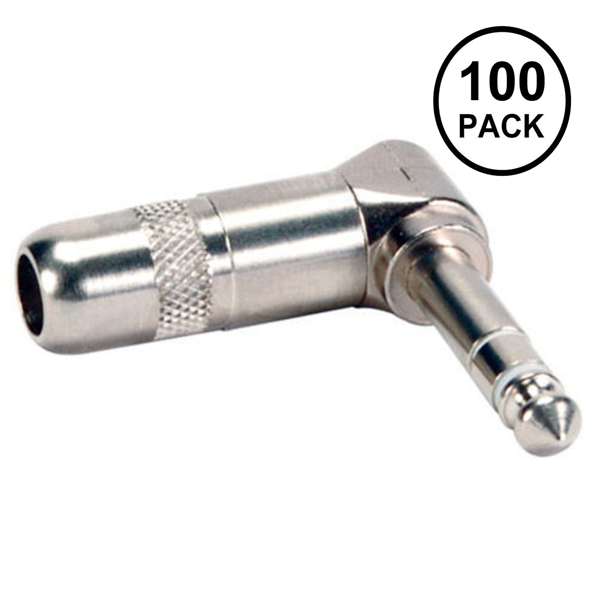 Switchcraft 236 1/4" TRS Stereo Right-Angle Connector (100 Pack)