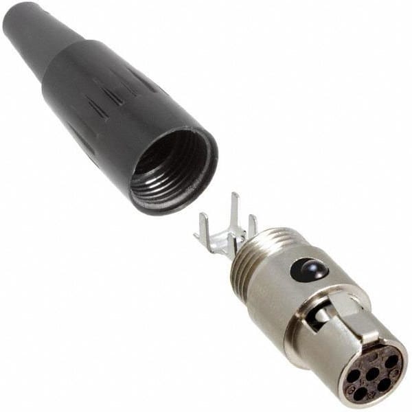 Switchcraft TA5FX Female 5-Pin Tini-QG Mini-XLR Cable Connector (Nickel)