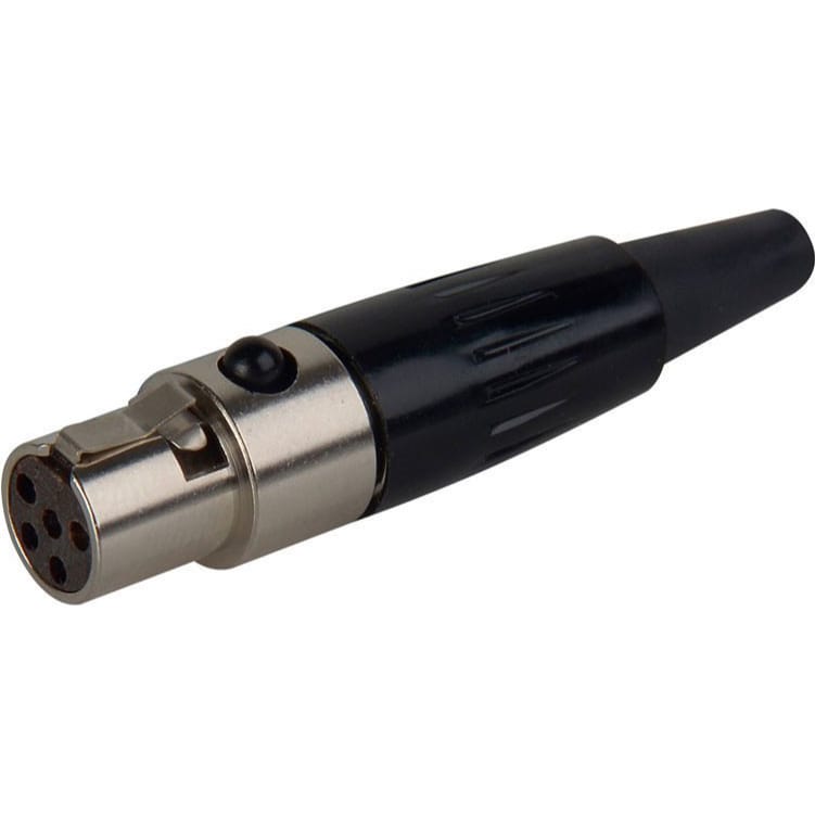 Switchcraft TA5FX Female 5-Pin Tini-QG Mini-XLR Cable Connector (Nickel)