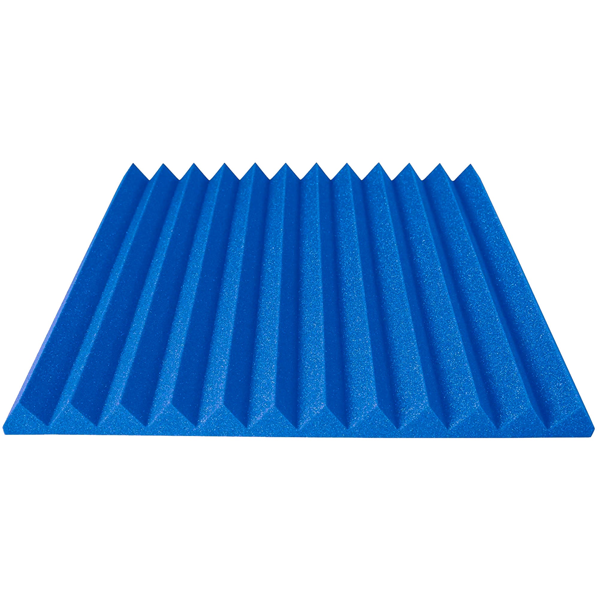 Performance Audio 24" x 24" x 2" Wedge Acoustic Foam Panel (Blue, 12 Pack)