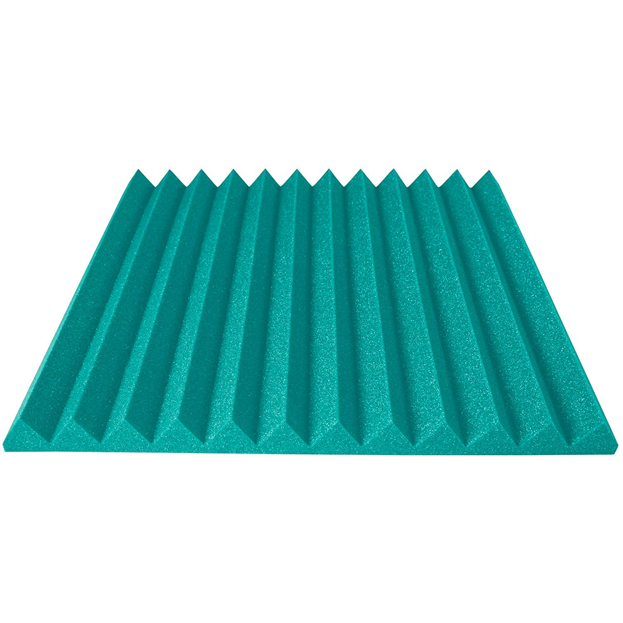 Performance Audio 24" x 24" x 2" Wedge Acoustic Foam Panel (Teal, 12 Pack)