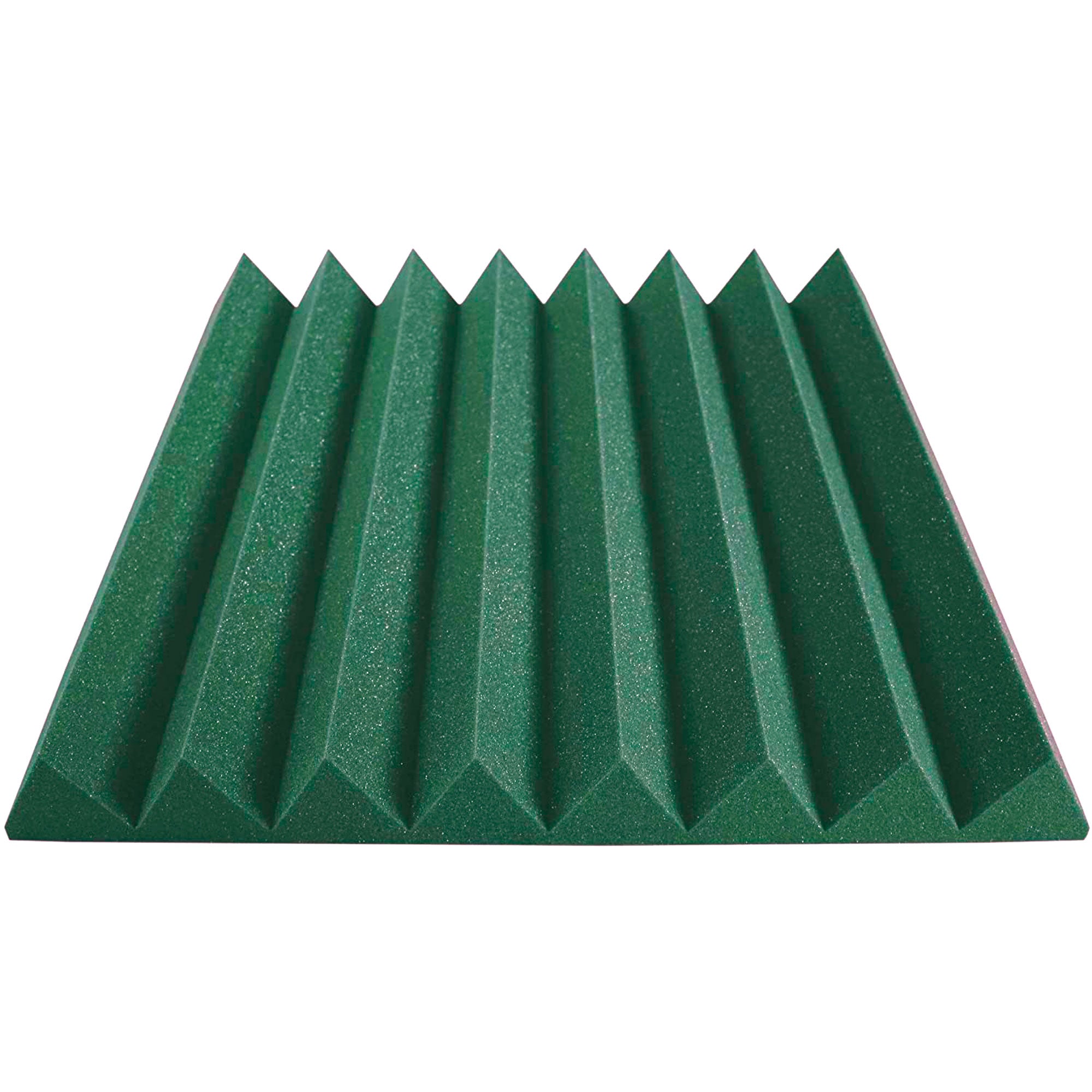 Performance Audio 24" x 24" x 3" Wedge Acoustic Foam Panel (Forest Green, 12 Pack)