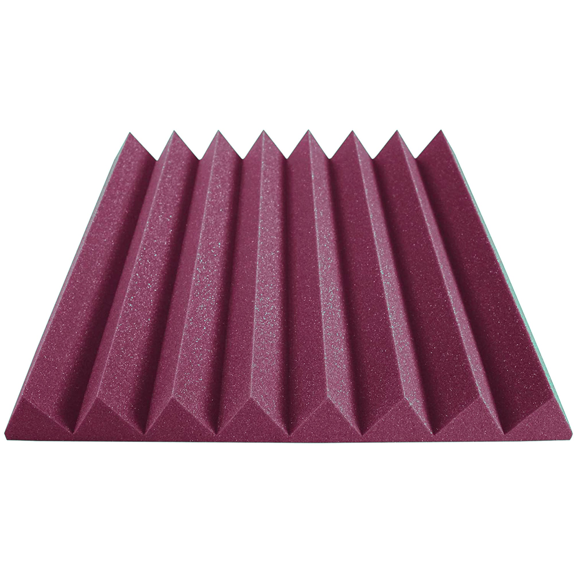 Performance Audio 24" x 24" x 3" Wedge Acoustic Foam Panel (Plum, 12 Pack)