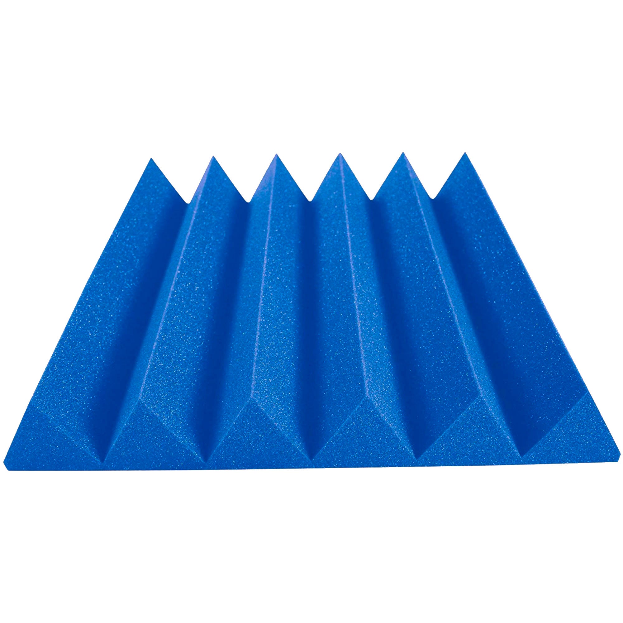 Performance Audio 24" x 24" x 4" Wedge Acoustic Foam Panel (Blue, 12 Pack)