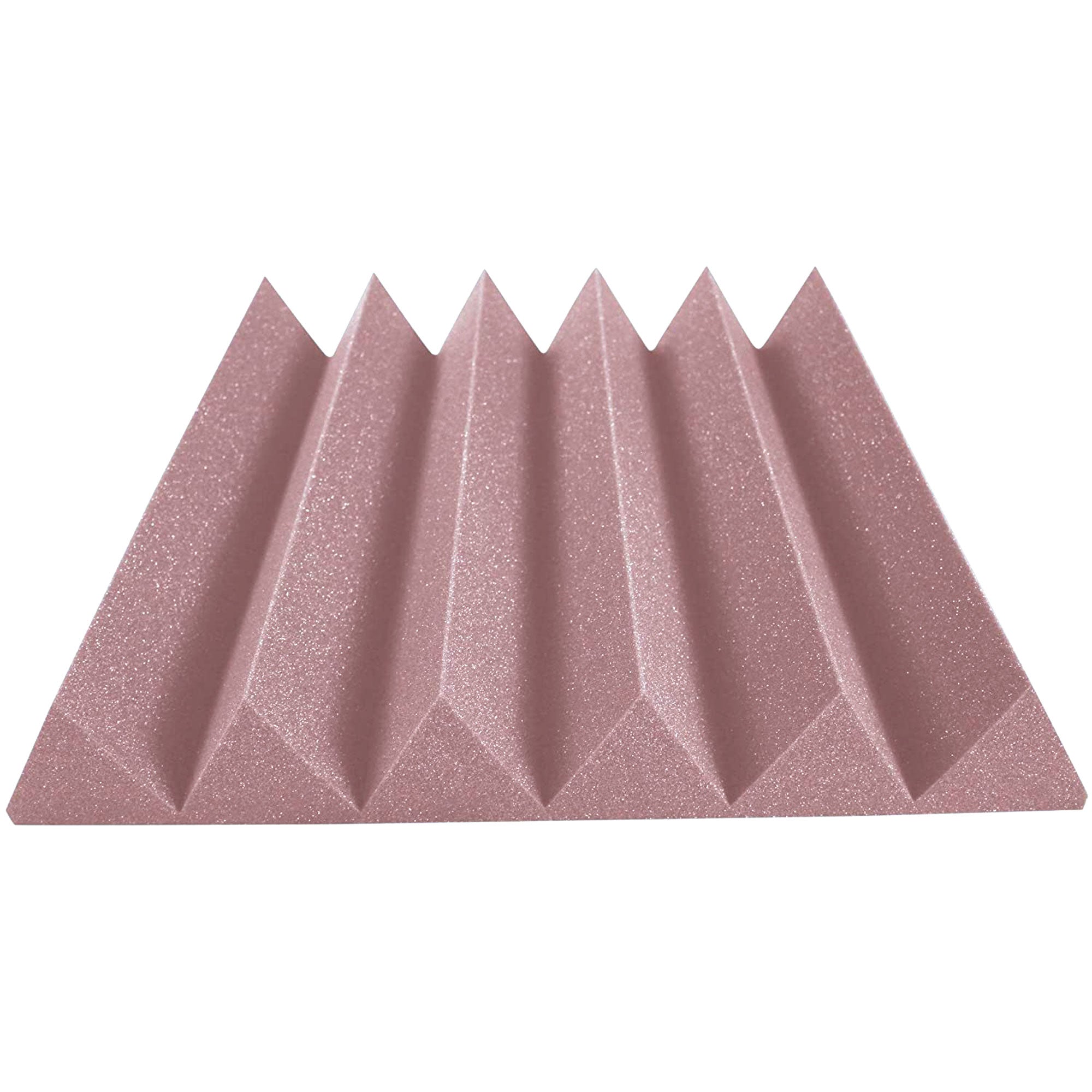 Performance Audio 24" x 24" x 4" Wedge Acoustic Foam Panel (Rosy Beige, 12 Pack)