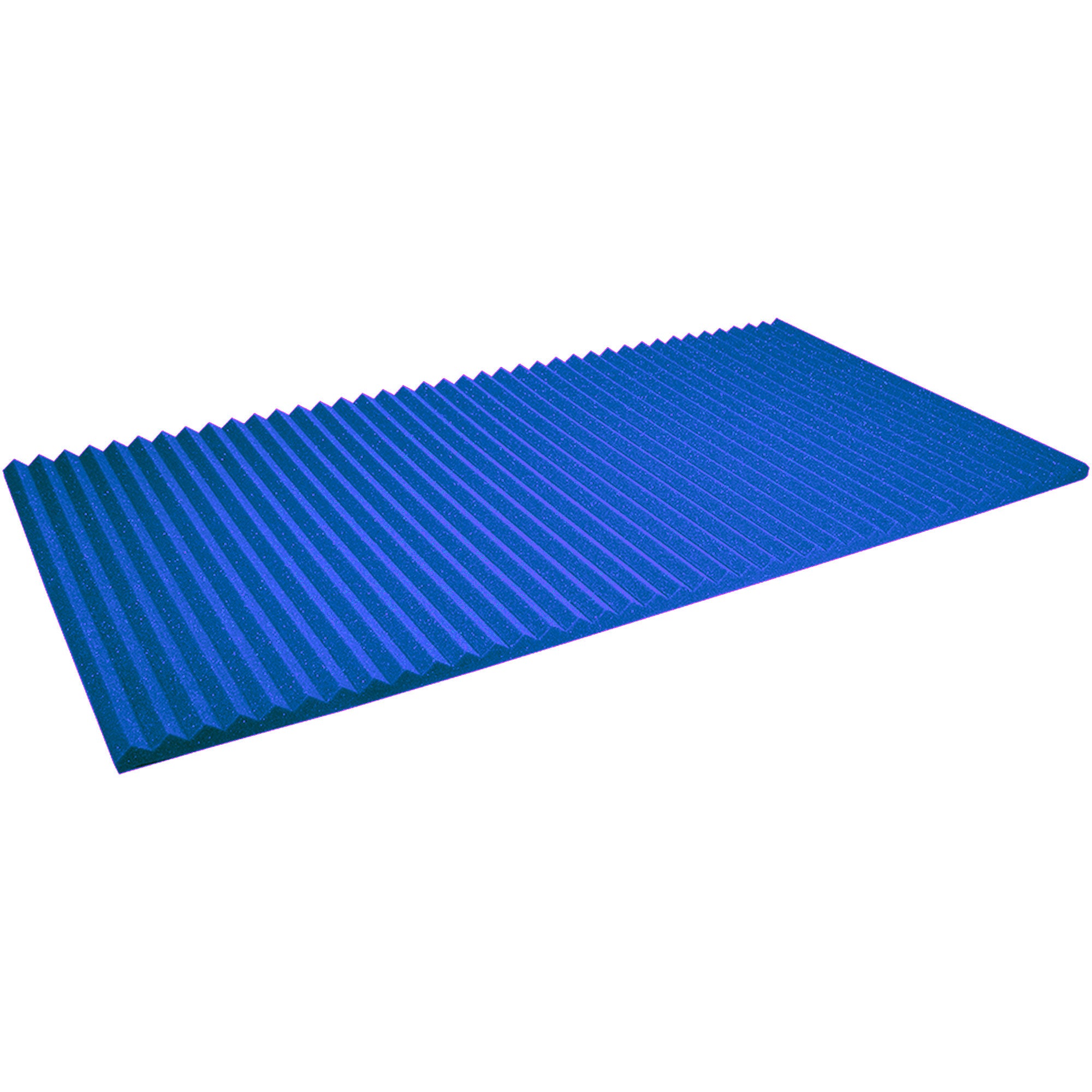 Performance Audio 24" x 48" x 1" Wedge Acoustic Foam Panel (Blue, 6 Pack)