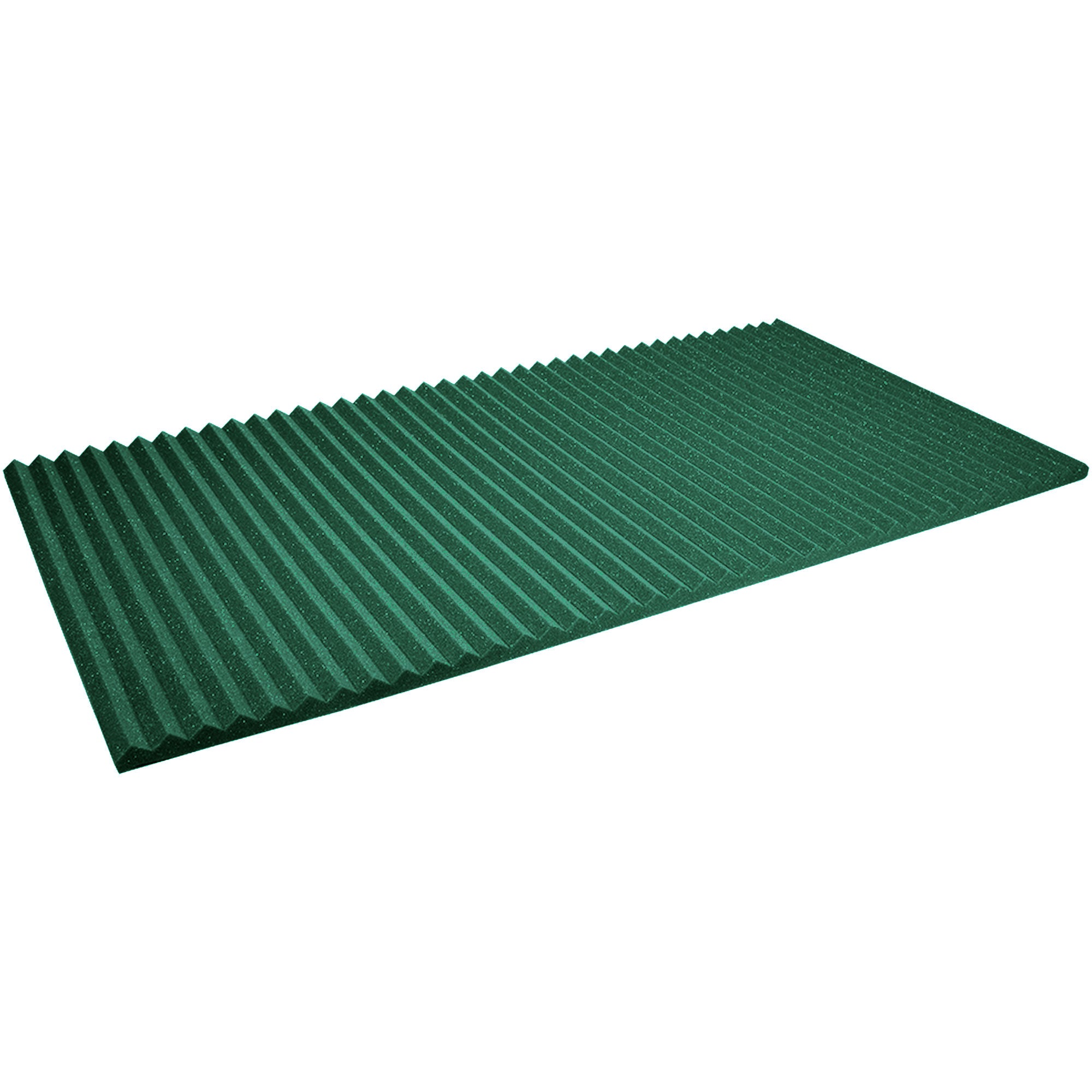 Performance Audio 24" x 48" x 1" Wedge Acoustic Foam Panel (Forest Green, 6 Pack)