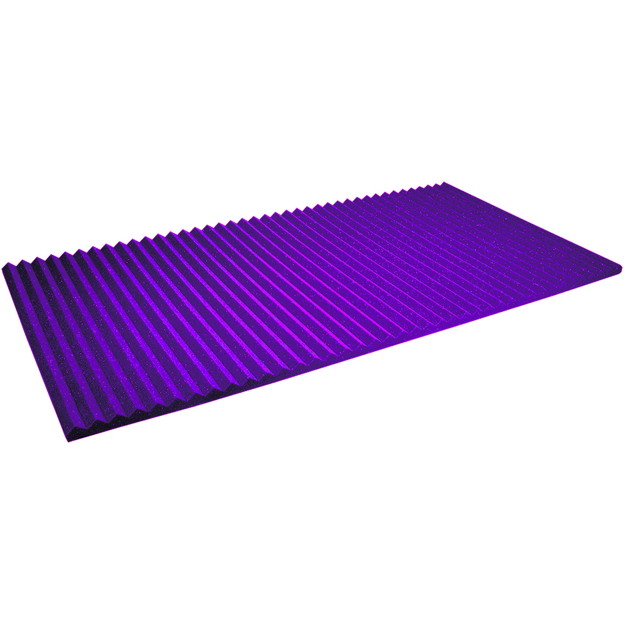 Performance Audio 24" x 48" x 1" Wedge Acoustic Foam Panel (Purple, 6 Pack)