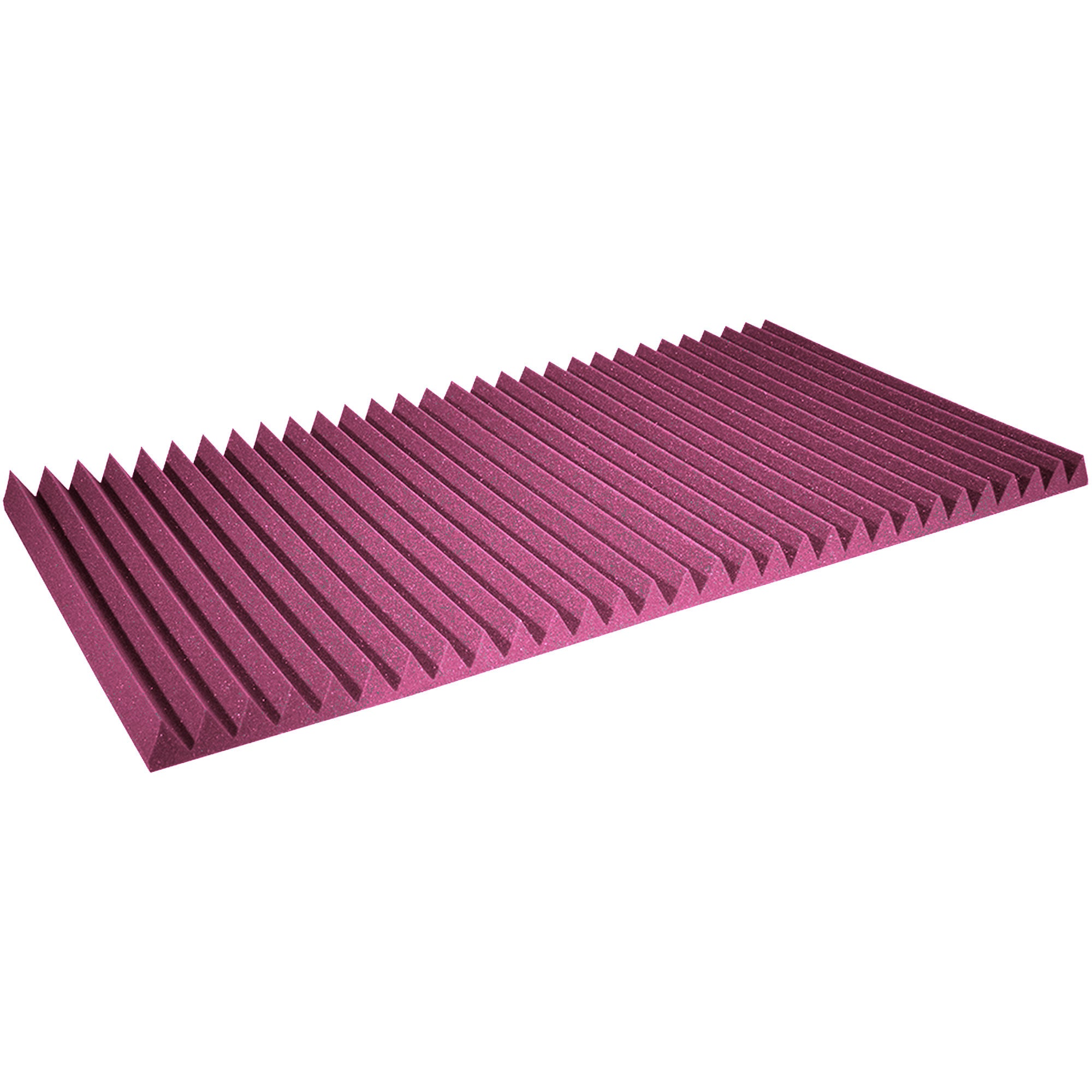 Performance Audio 24" x 48" x 2" Wedge Acoustic Foam Panel (Plum, 6 Pack)