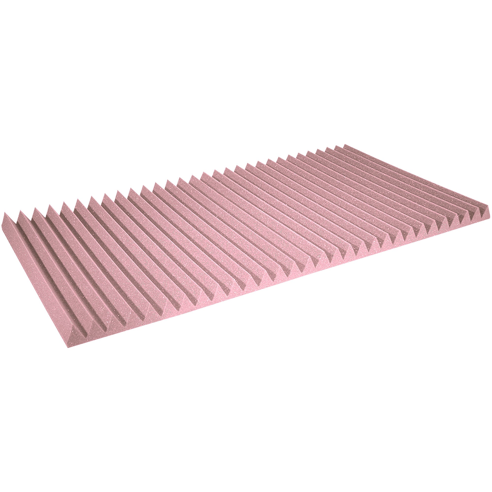 Performance Audio 24" x 48" x 2" Wedge Acoustic Foam Panel (Rosy Beige, 6 Pack)