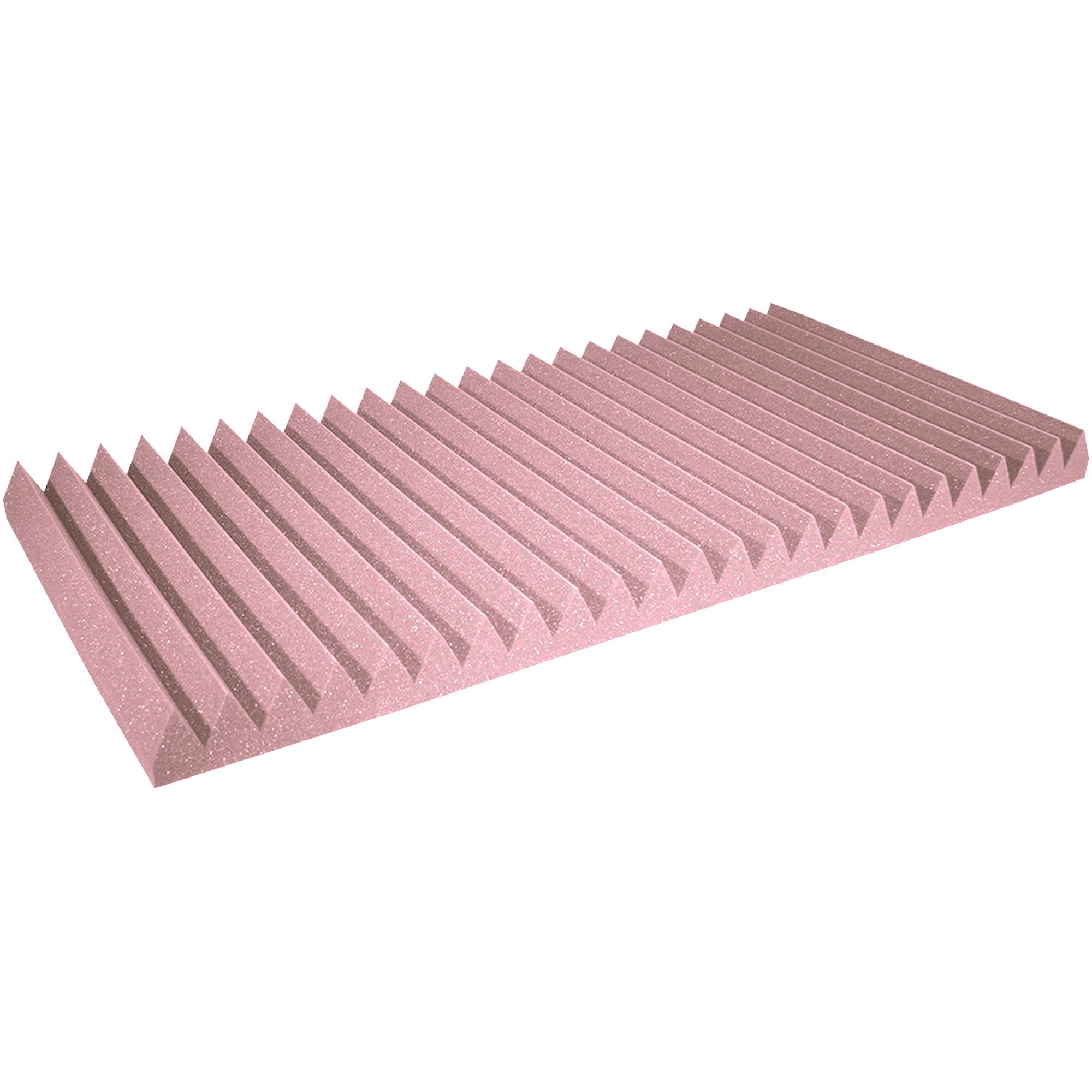 Performance Audio 24" x 48" x 3" Wedge Acoustic Foam Panel (Rosy Beige, 6 Pack)