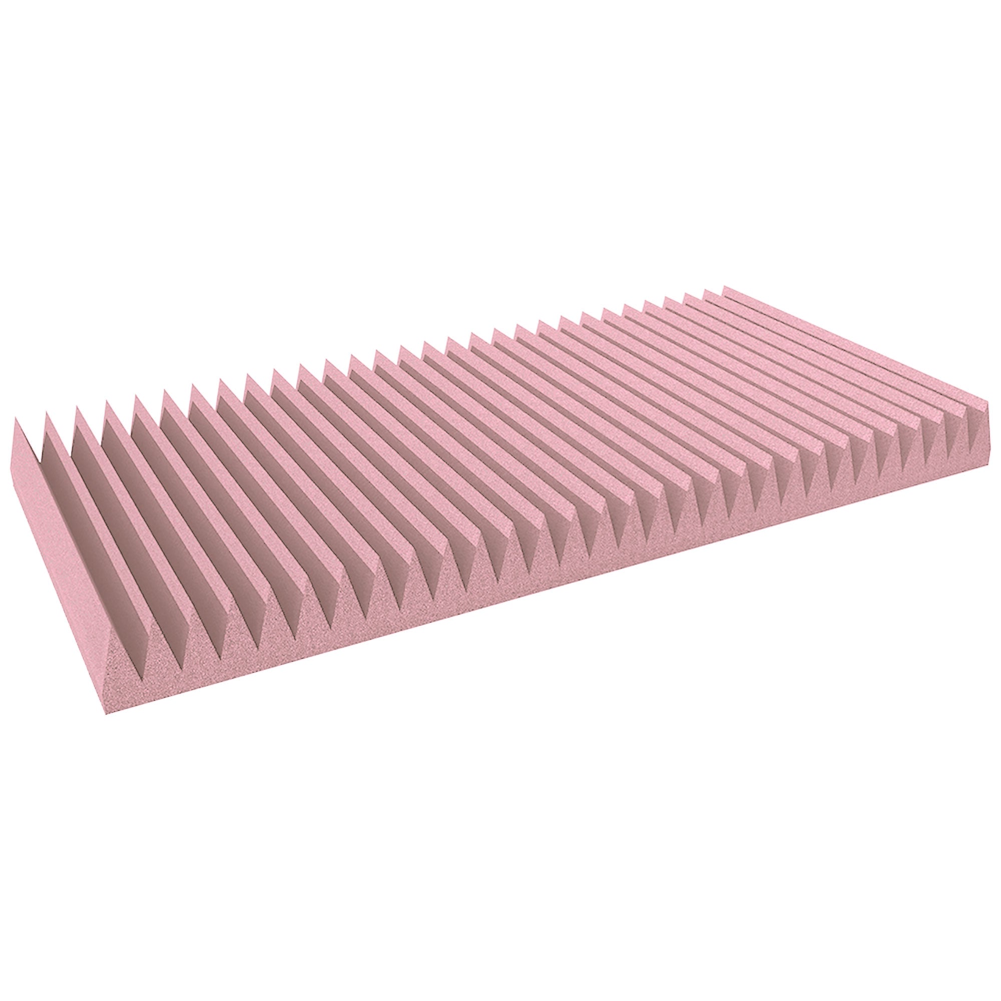 Performance Audio 24" x 48" x 4" Wedge Acoustic Foam Panel (Rosy Beige, 6 Pack)