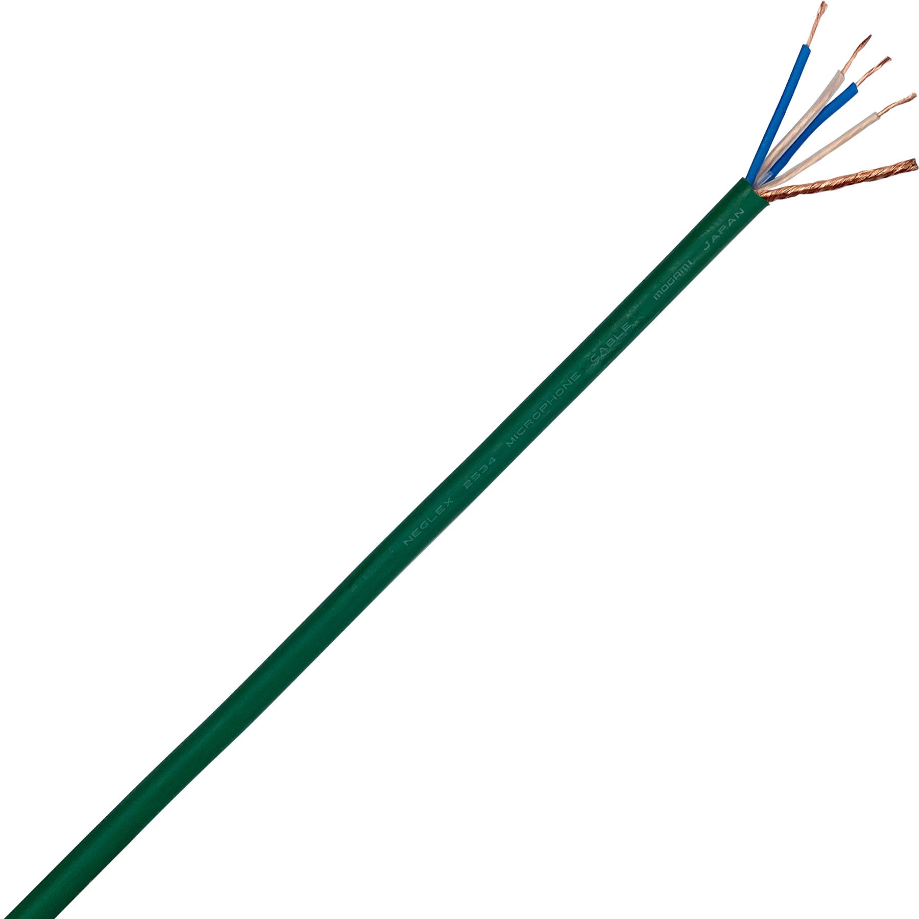 Mogami W2534 Neglex Quad Microphone Cable (Green, By the Foot)