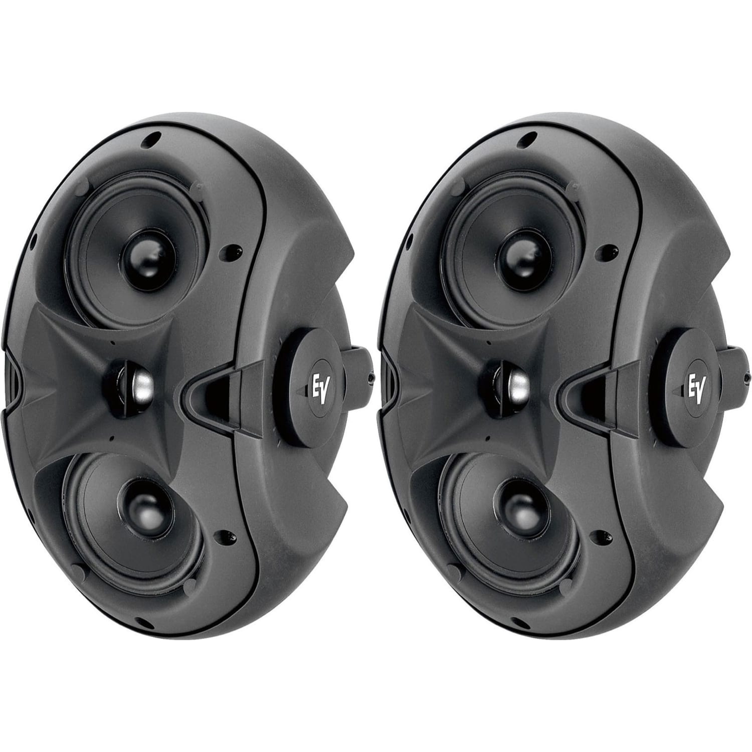 Electro-Voice EVID-4.2T Dual 4" 2-Way 70/100V Loudspeaker (Black, Pair)