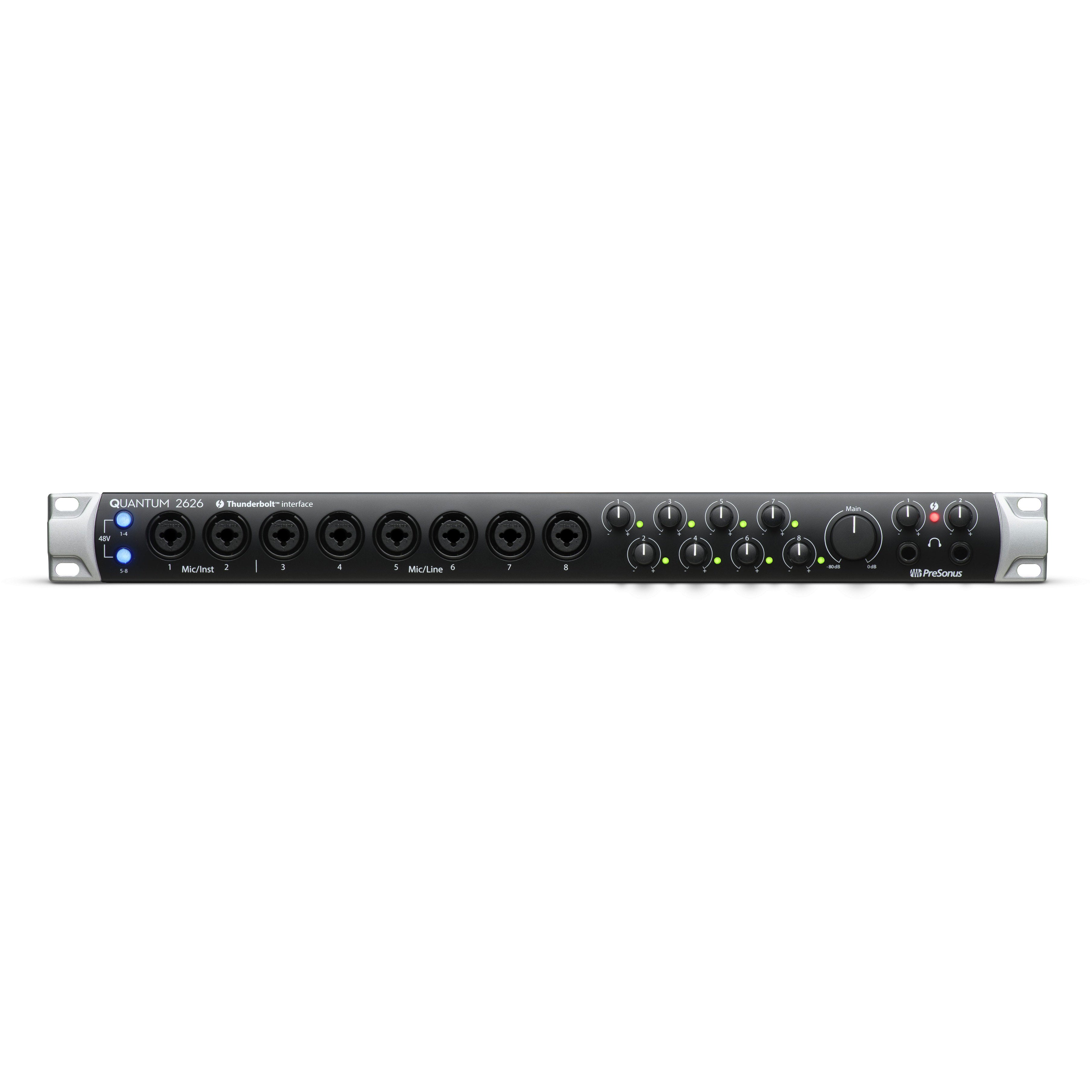 PreSonus Quantum 2626 26x26 Thunderbolt 3 Ultralow-Latency Audio Interface