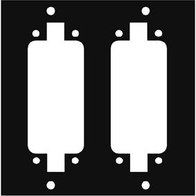 Middle Atlantic UCP-2DL96 UCP Panel for Two DL96