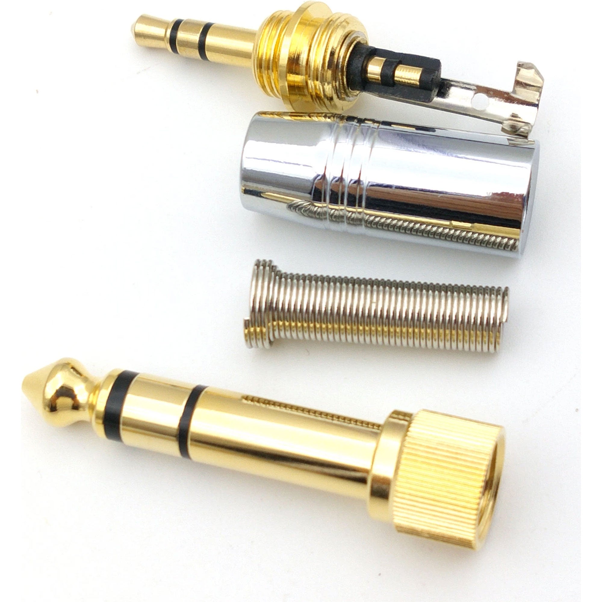 Performance Audio Gold Plated 3.5mm TRS Stereo Headphone Connector with 1/4" Adapter Kit