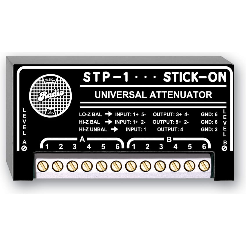 RDL STP-1 Universal Audio Attenuator 2 Channel