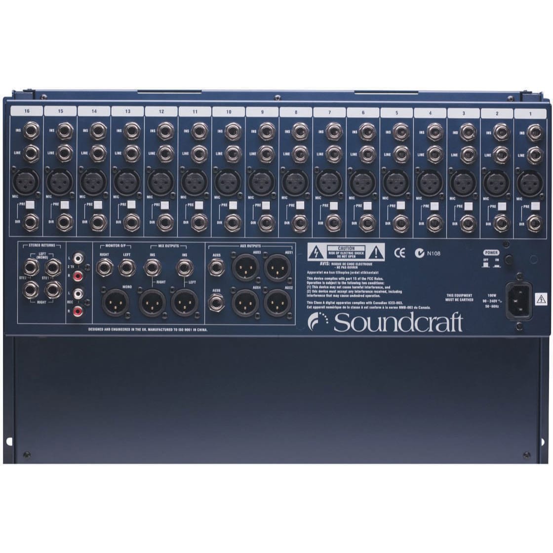 Soundcraft GB2R-16 16-Channel Rack-Mountable Audio Mixer