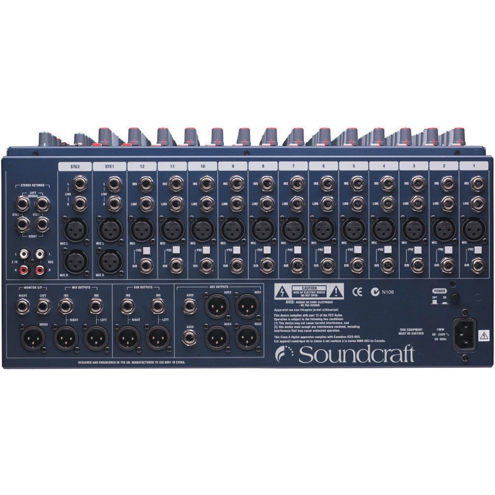 Soundcraft GB2R-12.2 12-Channel Rack-Mountable Audio Mixer