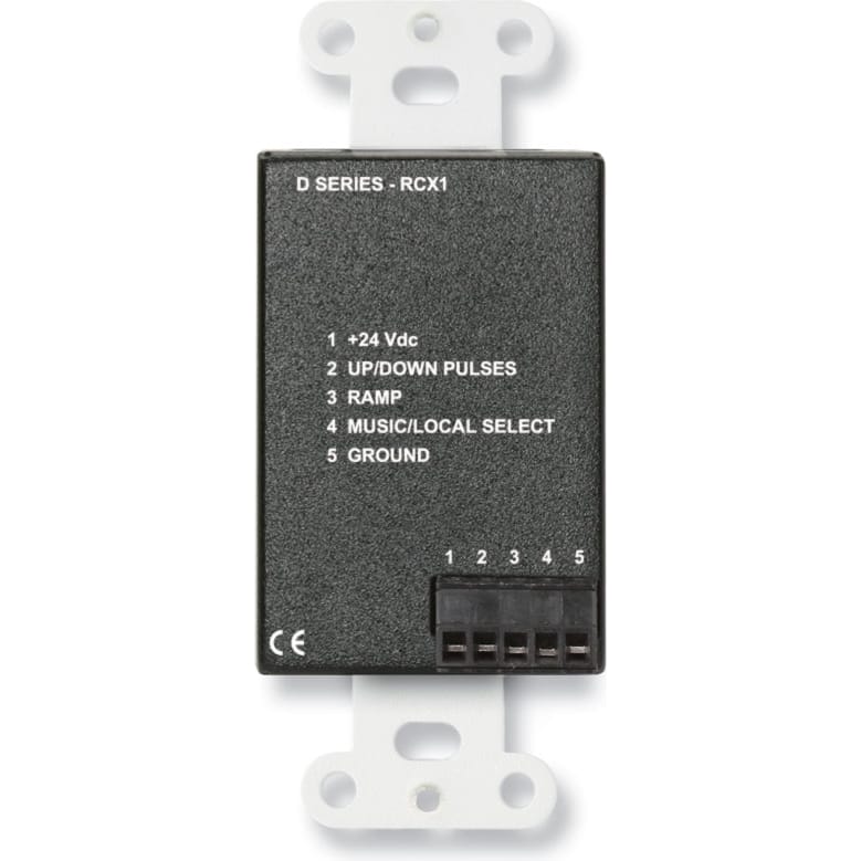 RDL DB-RCX1 Room Control for RCX-5C on Decora Plate (Black)