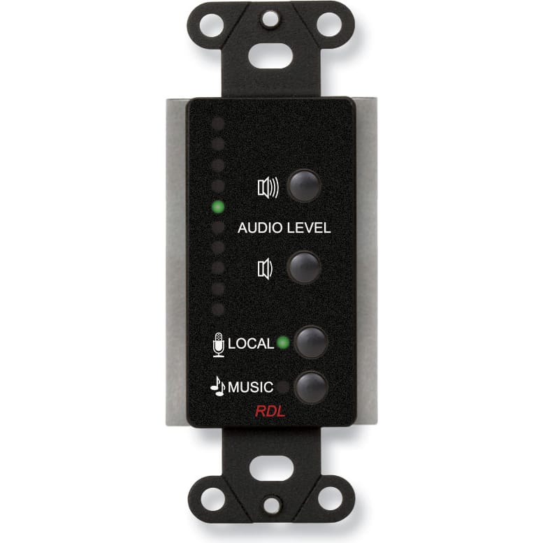 RDL DB-RCX1 Room Control for RCX-5C on Decora Plate (Black)