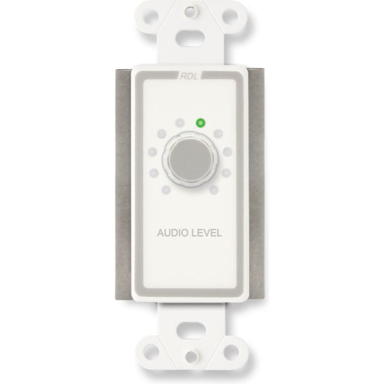 RDL D-RCX10R Remote Volume Control for RCX-5C on Decora Plate (White)