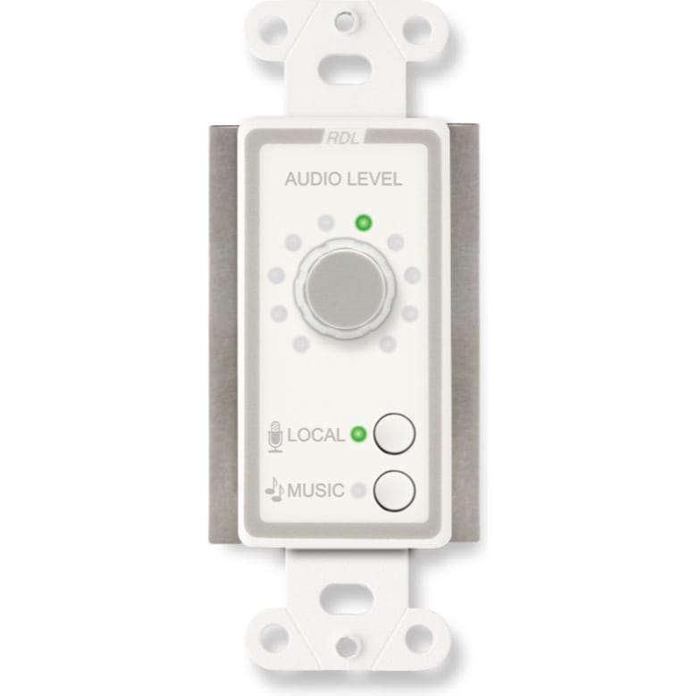 RDL D-RCX2 Room Control for RCX-5C on Decora Plate (White)