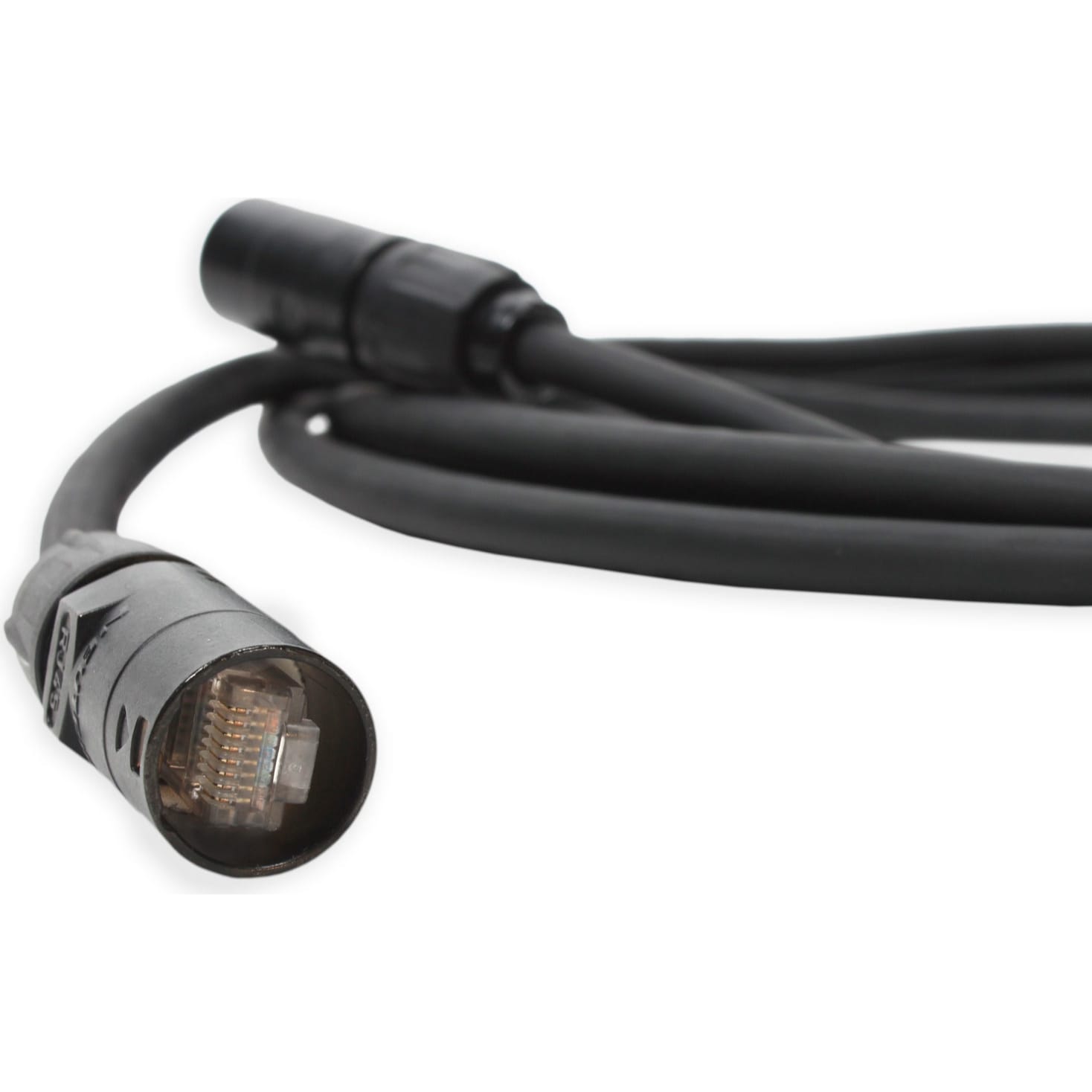 Whirlwind ENC2 Tactical Cat5e Cable with CAT5e etherCON Connectors (3')