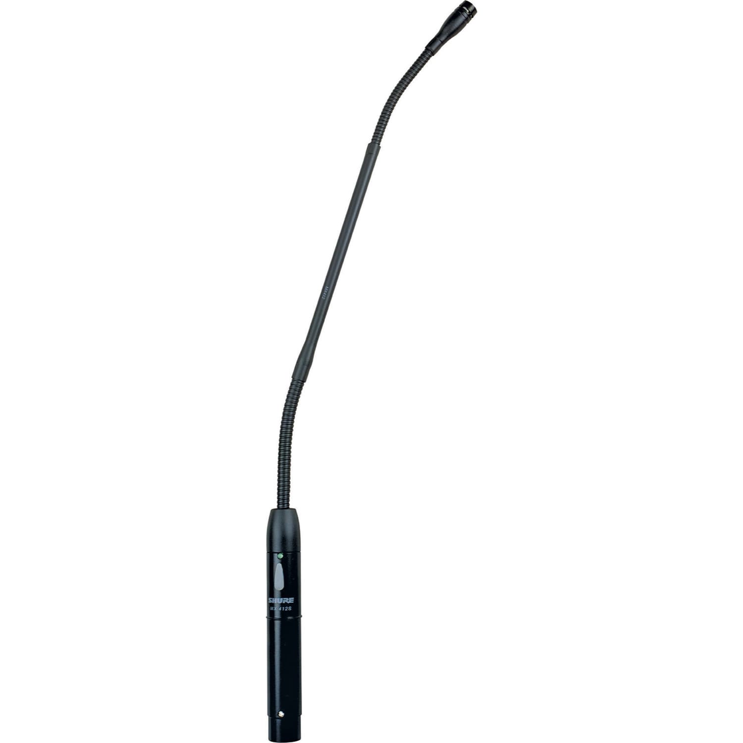 Shure MX412 12" Gooseneck Microphone with Surface Mount Preamp (Supercardioid)