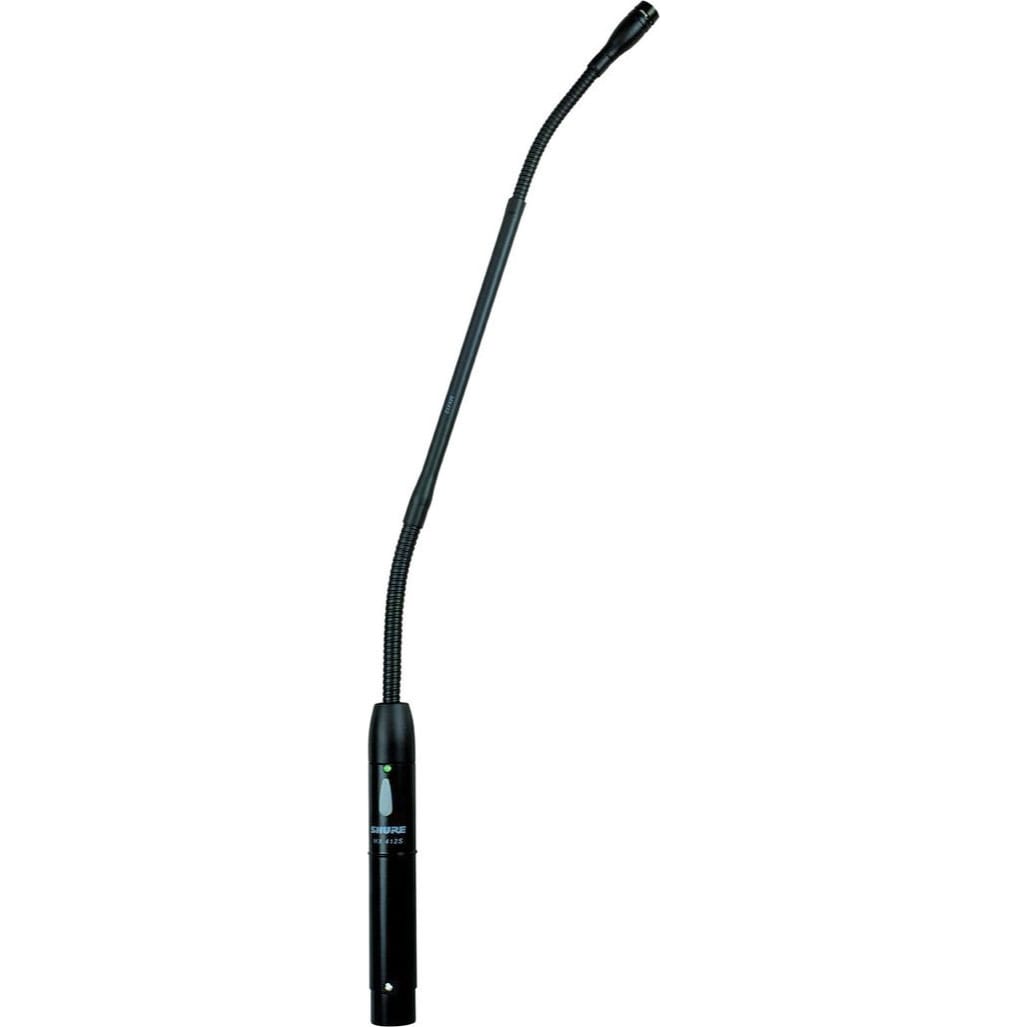 Shure MX418 18" Gooseneck Microphone with Built-In Preamp, Status LED & Mute Button (Cardioid)