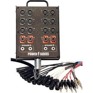 Whirlwind MP-12-100 Medusa Power Series Audio Snake 12 XLR, 4x 1/4", 2 Speaker Lines (100')