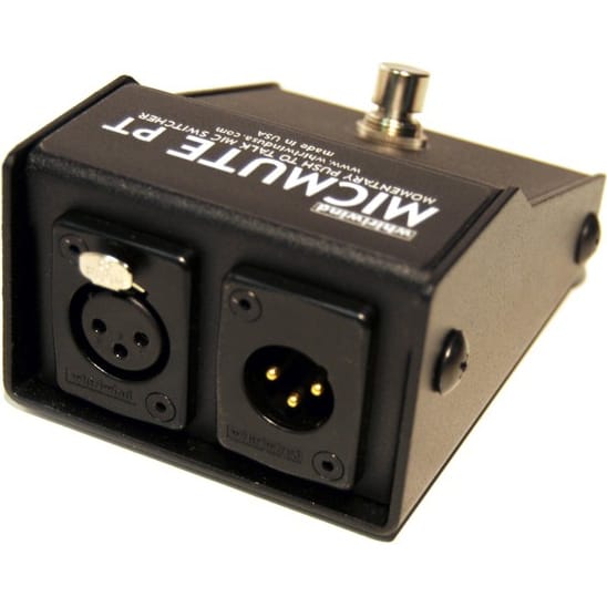 Whirlwind Micmute PT Push-to-Talk Audio Switch (Pedal)