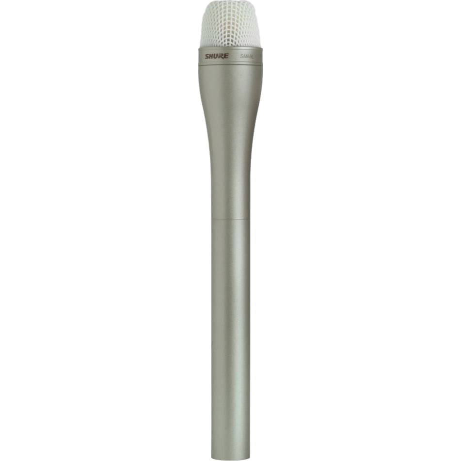 Shure SM63L Omnidirectional Dynamic Handheld Microphone with Extended Handle (Champagne)