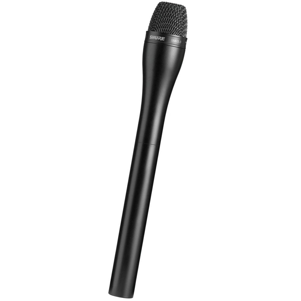 Shure SM63LB Omnidirectional Dynamic Handheld Microphone with Extended Handle (Black)