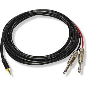 Whirlwind MST2TS06US 3.5mm TRS to Dual 1/4" TS Adapter Cable (6')