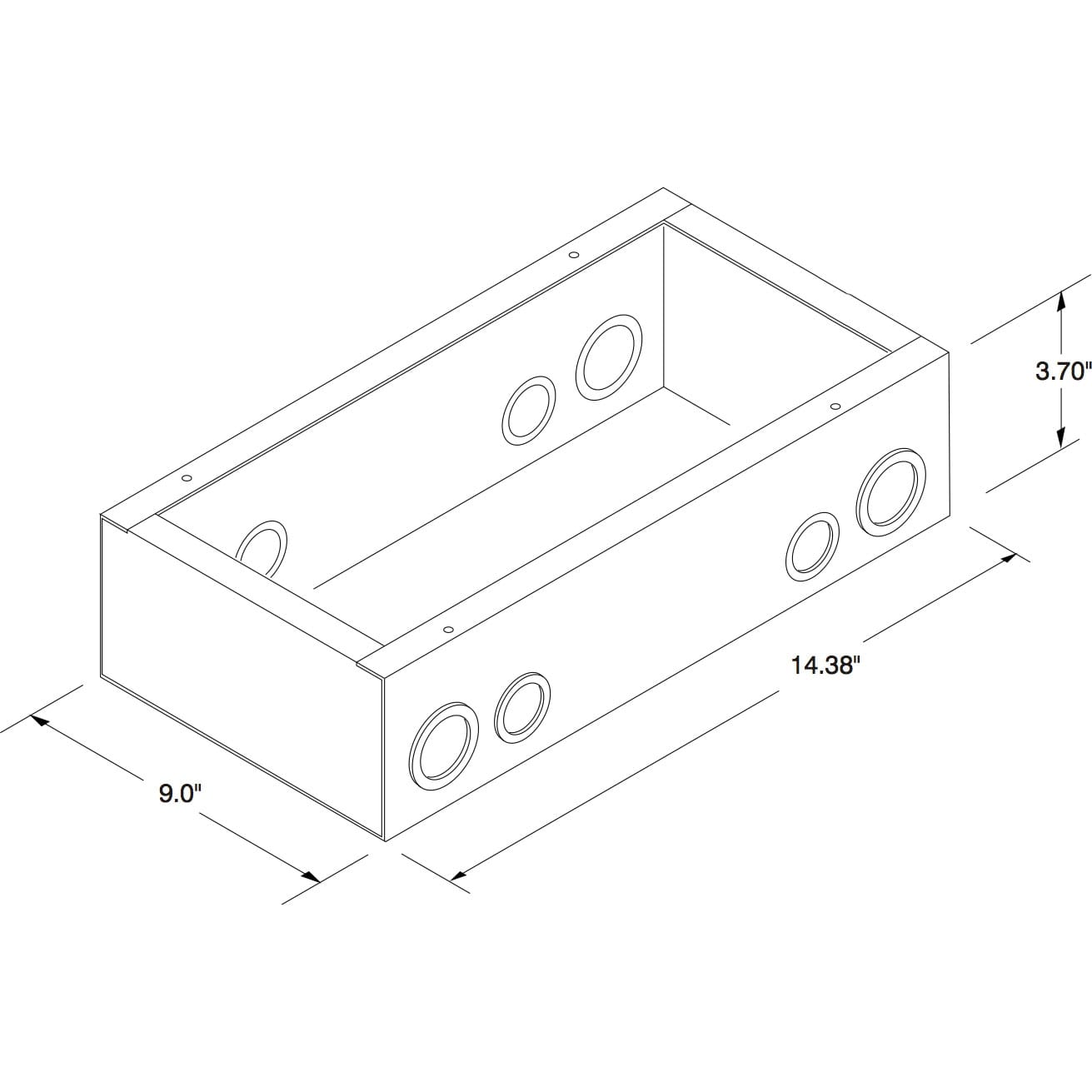 Whirlwind WB1BB Backbox for Wall Box