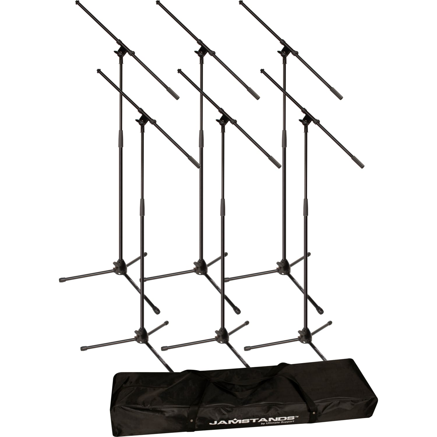 Ultimate Support JS-MCFB6PK JamStands 6-Pack Tripod Mic Stand Bundle