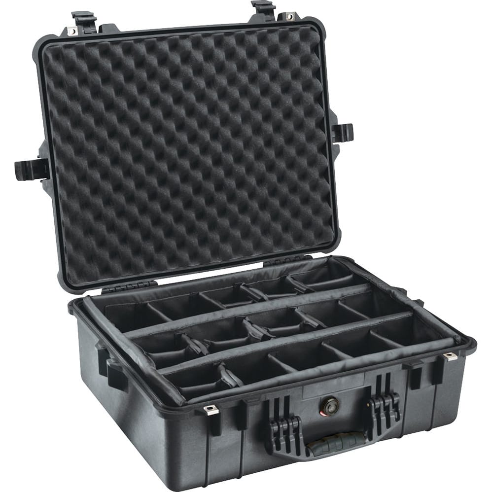 Pelican 1604 Protector Case with Padded Dividers (Black)