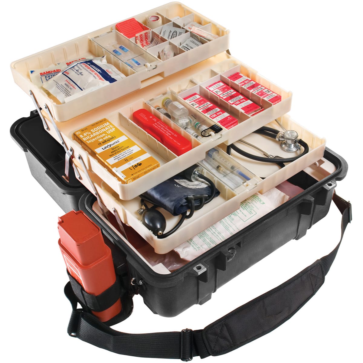 Pelican 1460EMS Protector EMS Case with EMS Organizer/Divider Set (Orange)