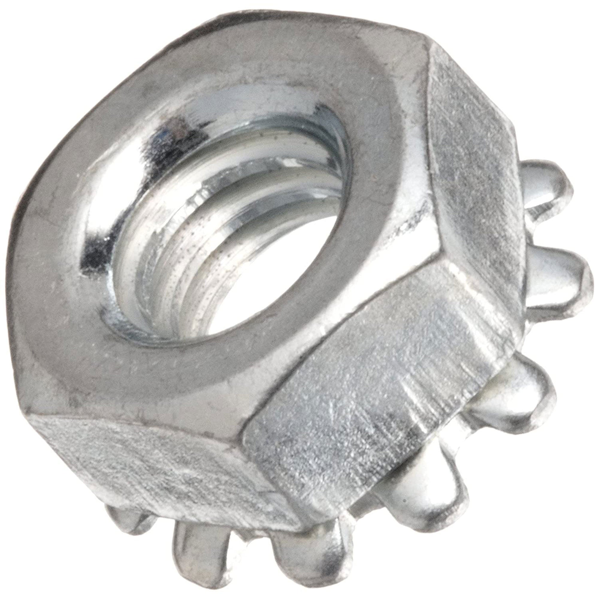 Performance Audio 4-40 Keps External Tooth Lock Washer Nuts (Zinc, 25 Pack)