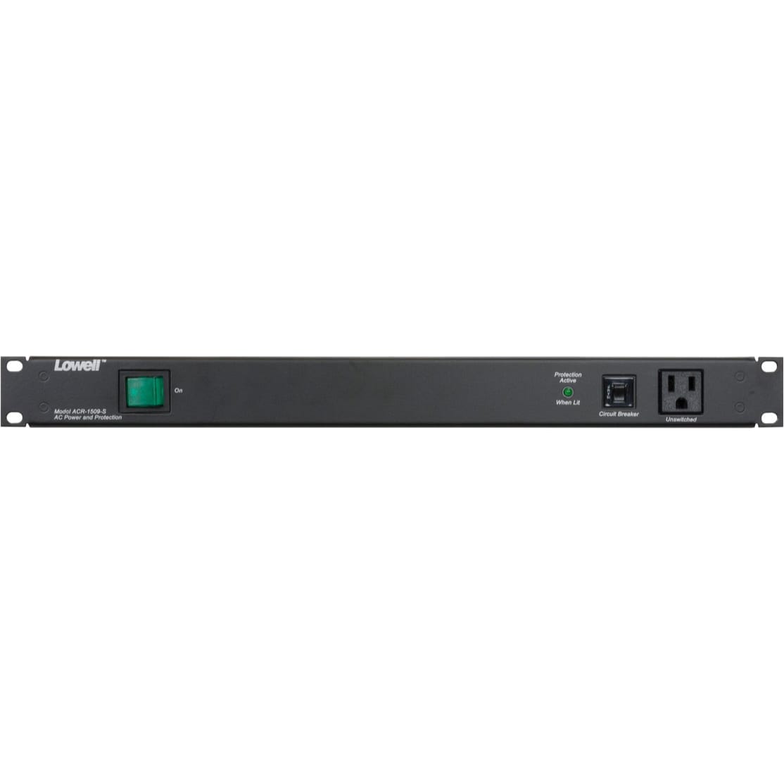 Lowell ACR-1509-S 15A Rackmount Power Panel with 9 Outlets and Surge Protection